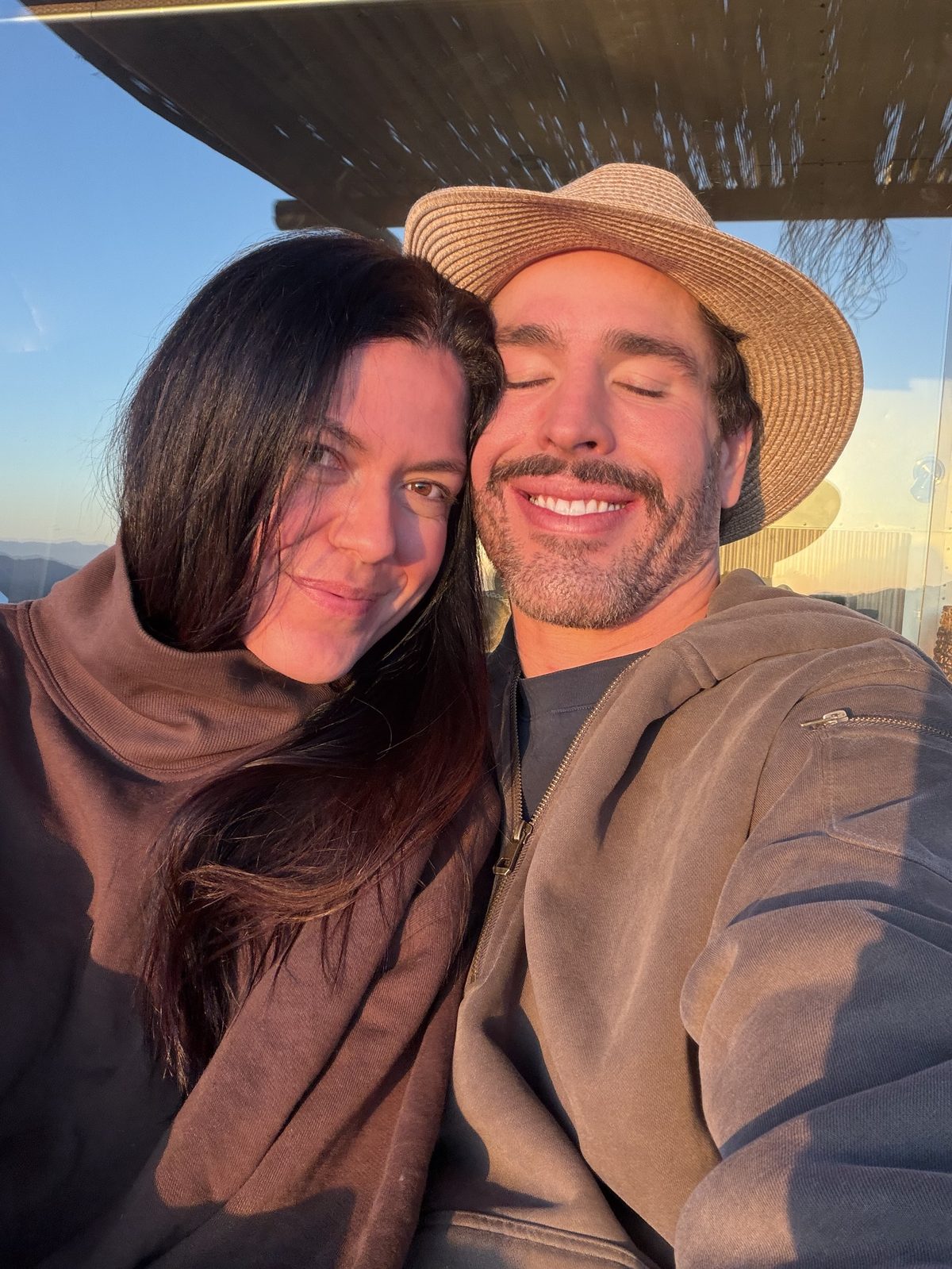 Golden hour cheek to cheek